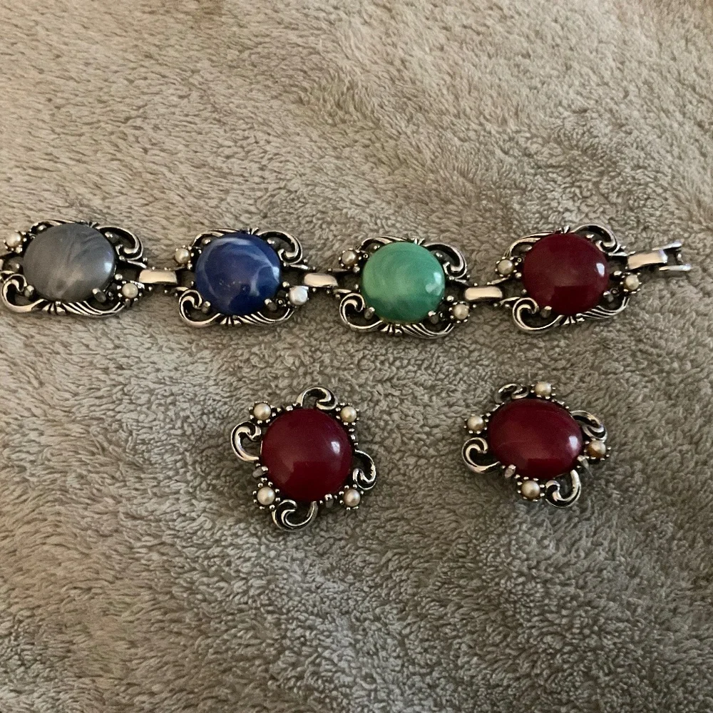 Vintage Sarah COVENTRY. BRACELET CLIP EARRINGS - Picture 9 of 9